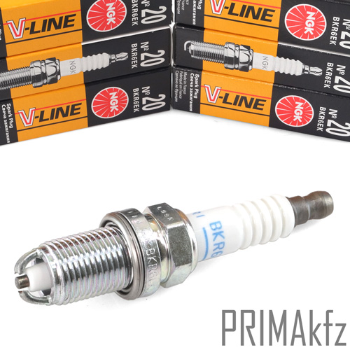 6x NGK Spark Plug BKR6EK 4388 V-Line 20 BMW Citroen Fiat Opel Peugeot ...